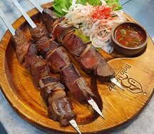 Шашлык из бараньей печени
