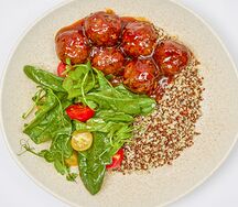 Мясные болы с киноа