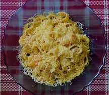 Феттуччине с креветками