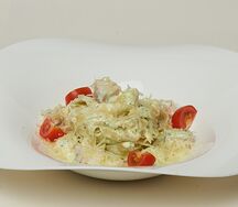 Паста Fish в сливочном соусе