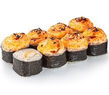 Запечённый ролл с кальмаром