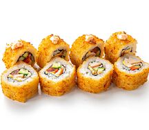 Жареный ролл с курицей
