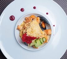 Cappellini с морепродуктами