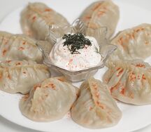 Манты домашние с говяжьим фаршем