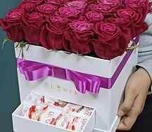 Розы и Конфеты Raffaello