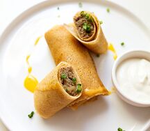 Блины с мясом