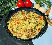Омлет с курицей и сыром