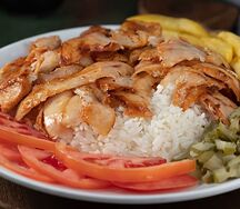 Куриный донер с рисом