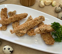Куриные палочки в кунжуте