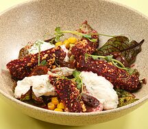 Салат с печеной свеклой