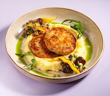 Куриные котлетки с пюре