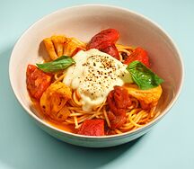 Томатная паста с овощами