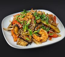 Wok Фунчоза с морепродуктами