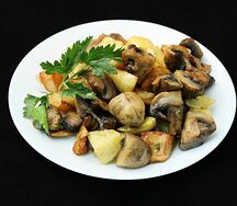 Картофель с грибами