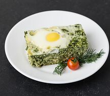 Шпинат с яйцом