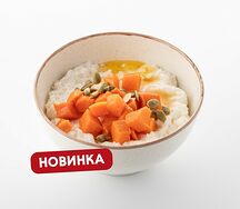Каша рисовая с тыквой и медом