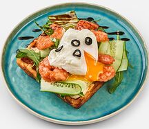 Вафля с креветками