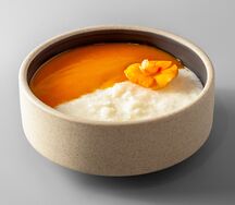 Каша рисовая с манговым пюре