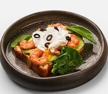 Бриошь с креветками