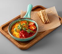 Запечённый омлет с курицей