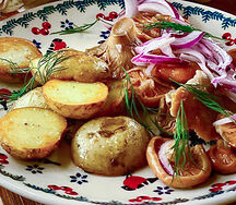 Грузди с картофелем и луком