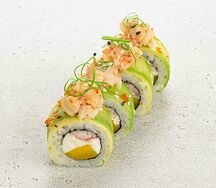 Фреш ролл с креветкой и авокадо (4 шт)