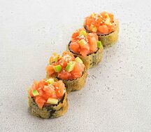 Темпура ролл с лососем (4 шт)