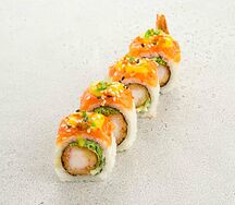 Ролл с креветкой темпура и соусом манго (4 шт)