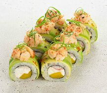 Фреш ролл с креветкой и авокадо (8 шт)