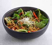 Лапша с курицей по-сингапурски