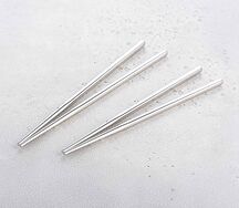 Серебряные японские палочки (2 пары)