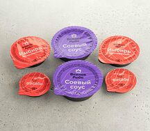 Комплектация для двоих с соусом, 2 имбирями и 2 васаби