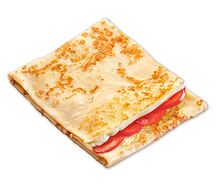 Блин с моцареллой и томатом