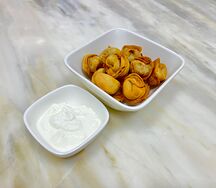 Жареные пельмени