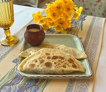 Кутаб с мясом ягненка