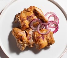 Шашлык из филе бедра курицы 