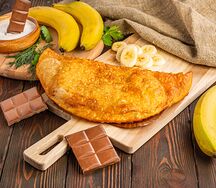Чебурек с бананом и шоколадом