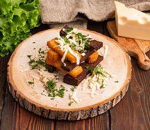 Гренки с сыром