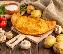 Чебурек с картофелем и грибами