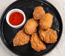 Хрустящие крылья с соусом