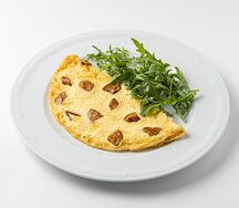 Омлет с белыми грибами