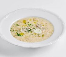 Куриный суп страчателла по-римски