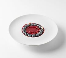 Панна-котта с голубикой