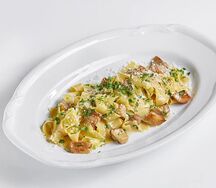Папарделле с белыми грибами