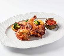 Цыплёнок пиканте с картофелем и брокколи