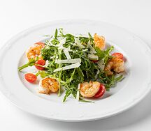 Салат рукола с креветками