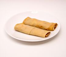 Блины с курицей и грибами