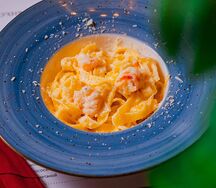 Паста с цыпленком и грибами