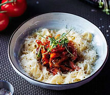 Феттуччине с курицей и грибами