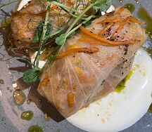 Голубцы с овощами и постной сметаной
